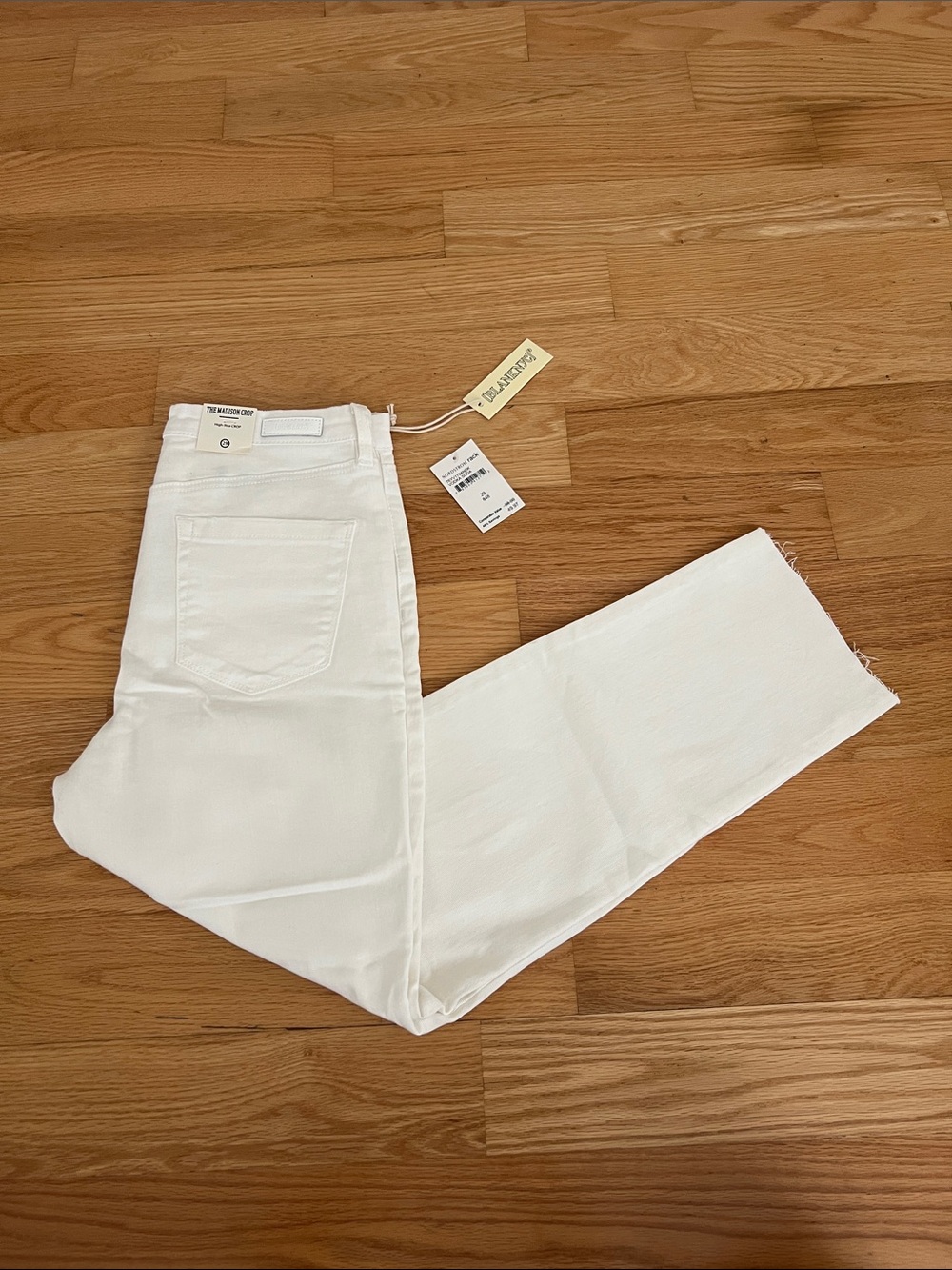 Blank NYC White High-Rise Crop Jeans